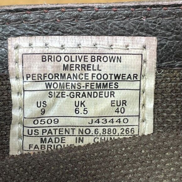 Merrell Shoes Women's Sz 9 Brio Ortholite Split Toe Clog Mary Jane Brown J43440 - Picture 8 of 8